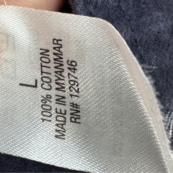 Ridgecut Men’s L Red Plaid Flannel Long Sleeve Cotton Shirt - Picture 4 of 5